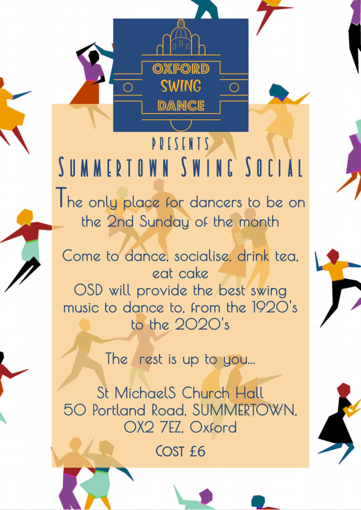 Summertown Swing Social Tea Dance for January 2024
