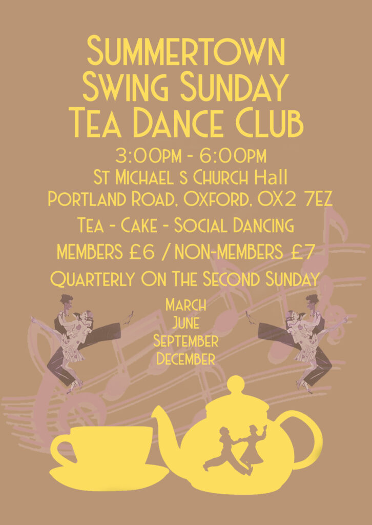 Summertown Swing Sunday Tea Dance Club Flyer