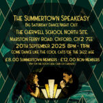 Summertown Speakeasy September 2025 20th September 2025 8-11pm