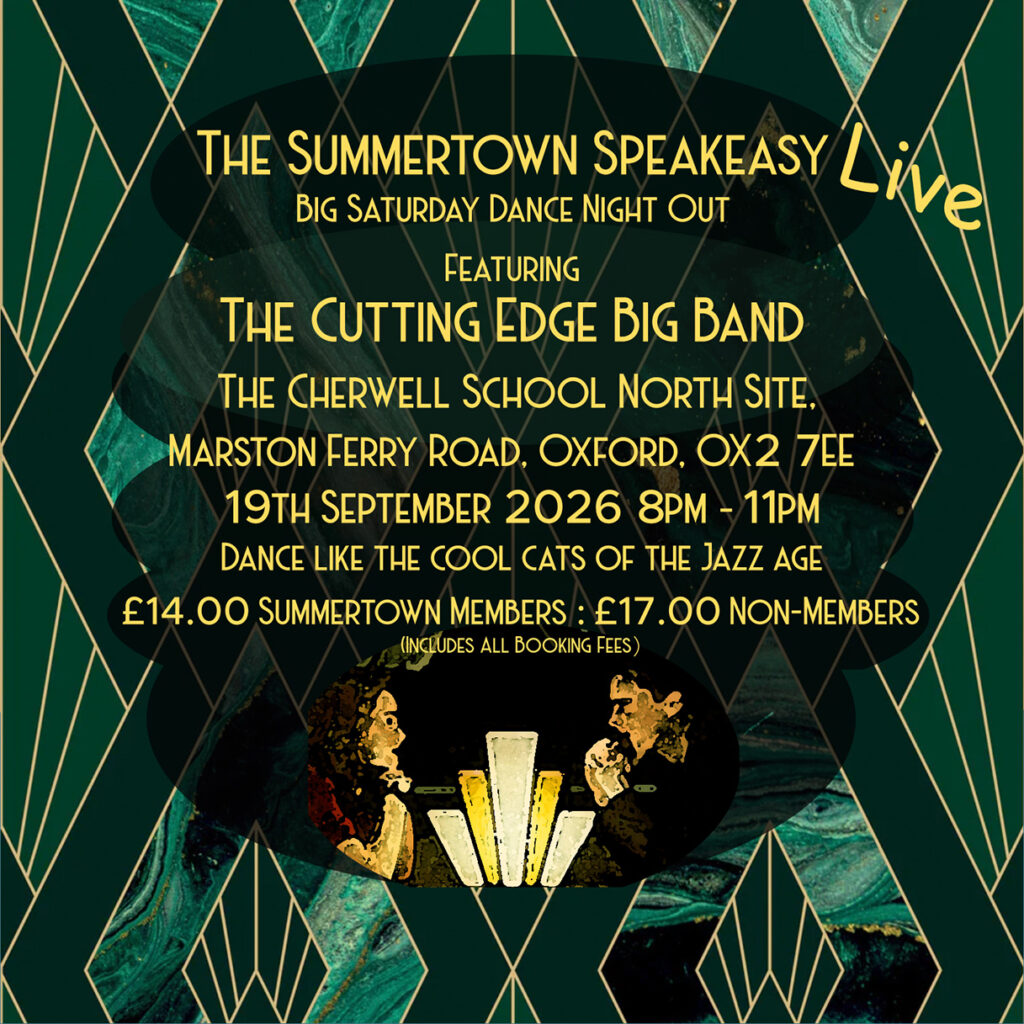 Live Big Band Oxford at The Summertown Speakeasy with The Cutting Edge Big Band